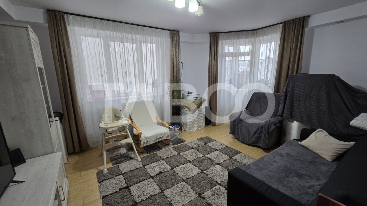 Apartament de vanzare 64mp 3 camere decomandate si balcon Turnisor in Sibiu - Calea Turnisorului