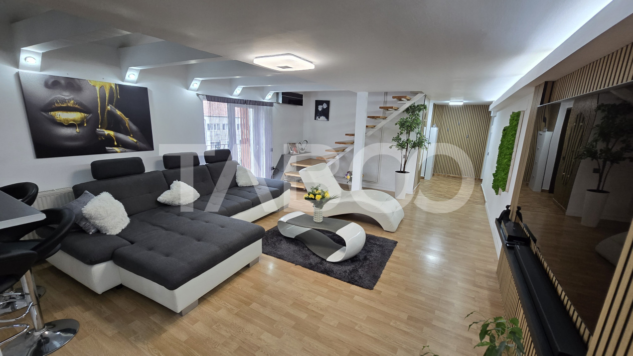 Apartament de vanzare 82mp 4 camere 2 bai in zona Rahovei Sibiu