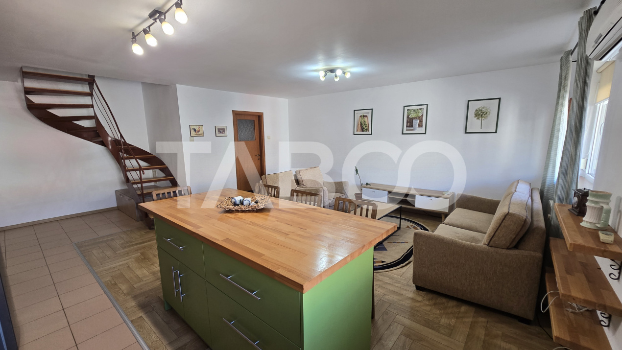Apartament de vanzare 89mp 3 camere 2 bai si balcon zona Rahovei in Sibiu - Aleea Streiu