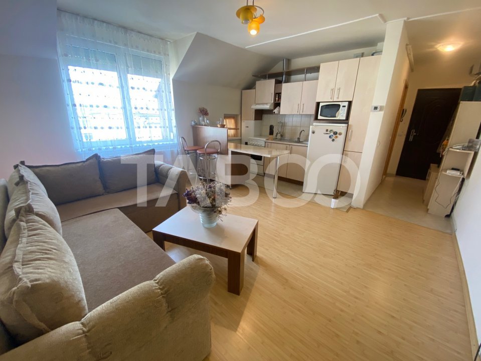 Apartament de vanzare complet mobilat 2 camere pe Semaforului Sibiu