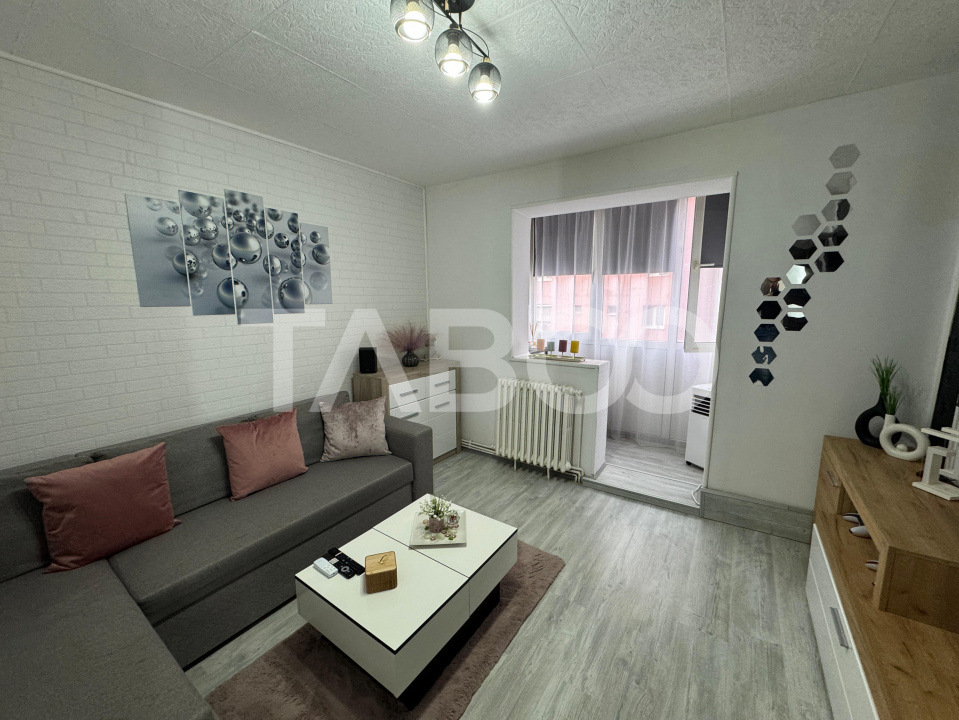 Apartament de vanzare cu 3 camere la etaj intermediar 2 cu pivnita in Sibiu - Negoveanu