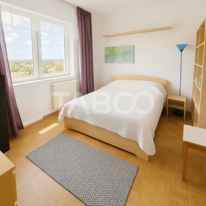 Apartament de vanzare decomandat Terezian 3 camere 2 bai balcon 