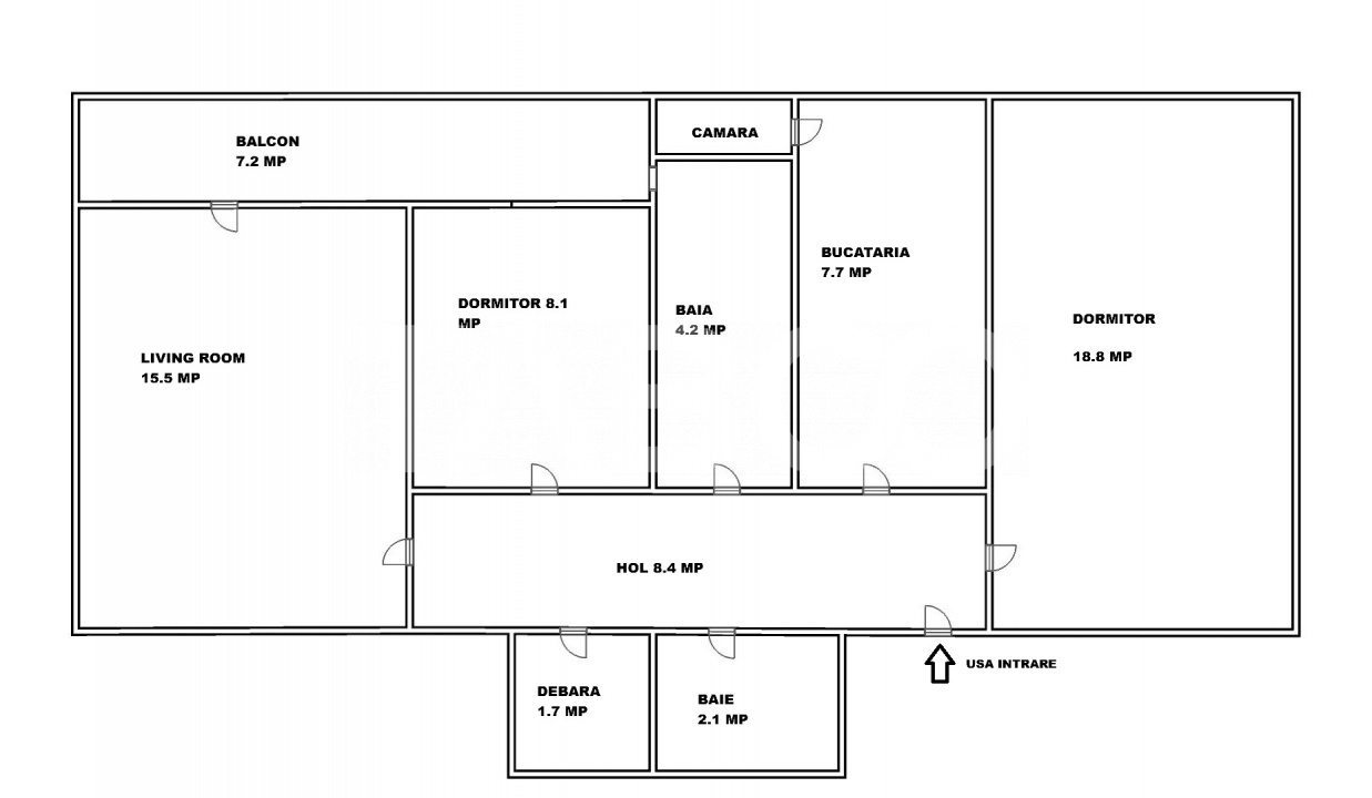 Apartament de vanzare Dioda etaj 1 cu 3 camere 2 bai pivnita