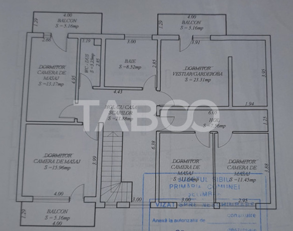 Apartament de vanzare la casa 4 camere 2 bai 118 mp Slimbar Sibiu