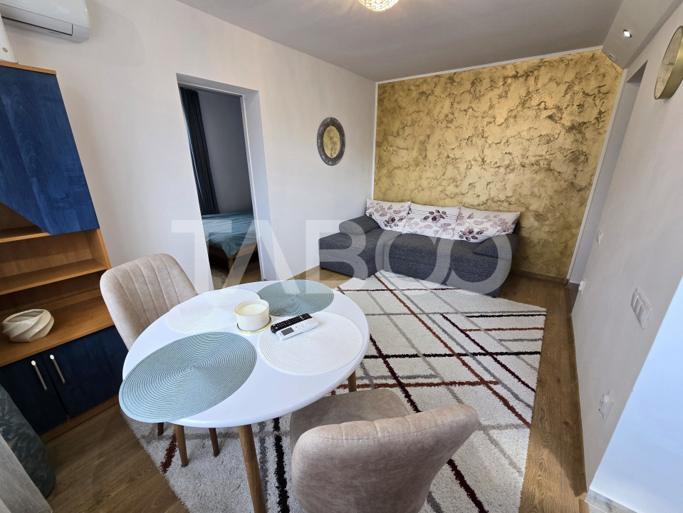 Apartament de vanzare la etaj intermediar renovat mobilat utilat Sibiu