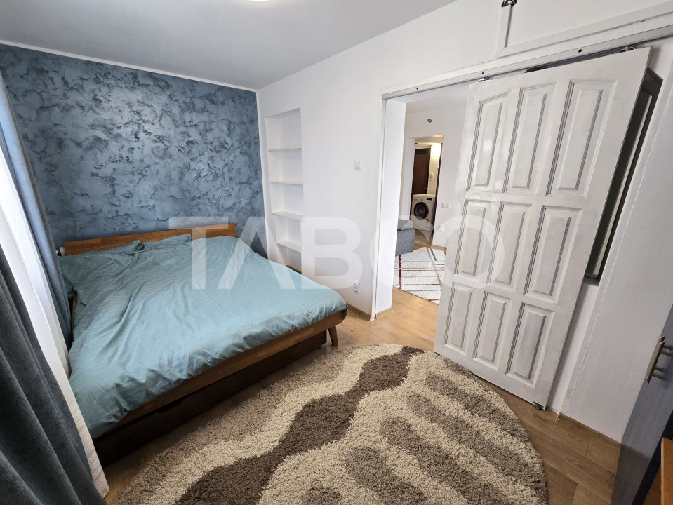 Apartament de vanzare la etaj intermediar renovat mobilat utilat Sibiu
