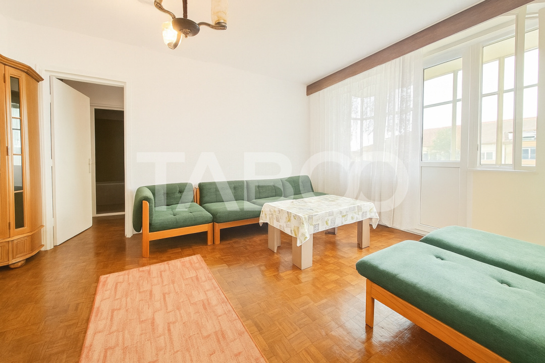 Apartament de vanzare zona Dioda cu 3 camere si balcon in Sibiu - G-ral Vasile Milea