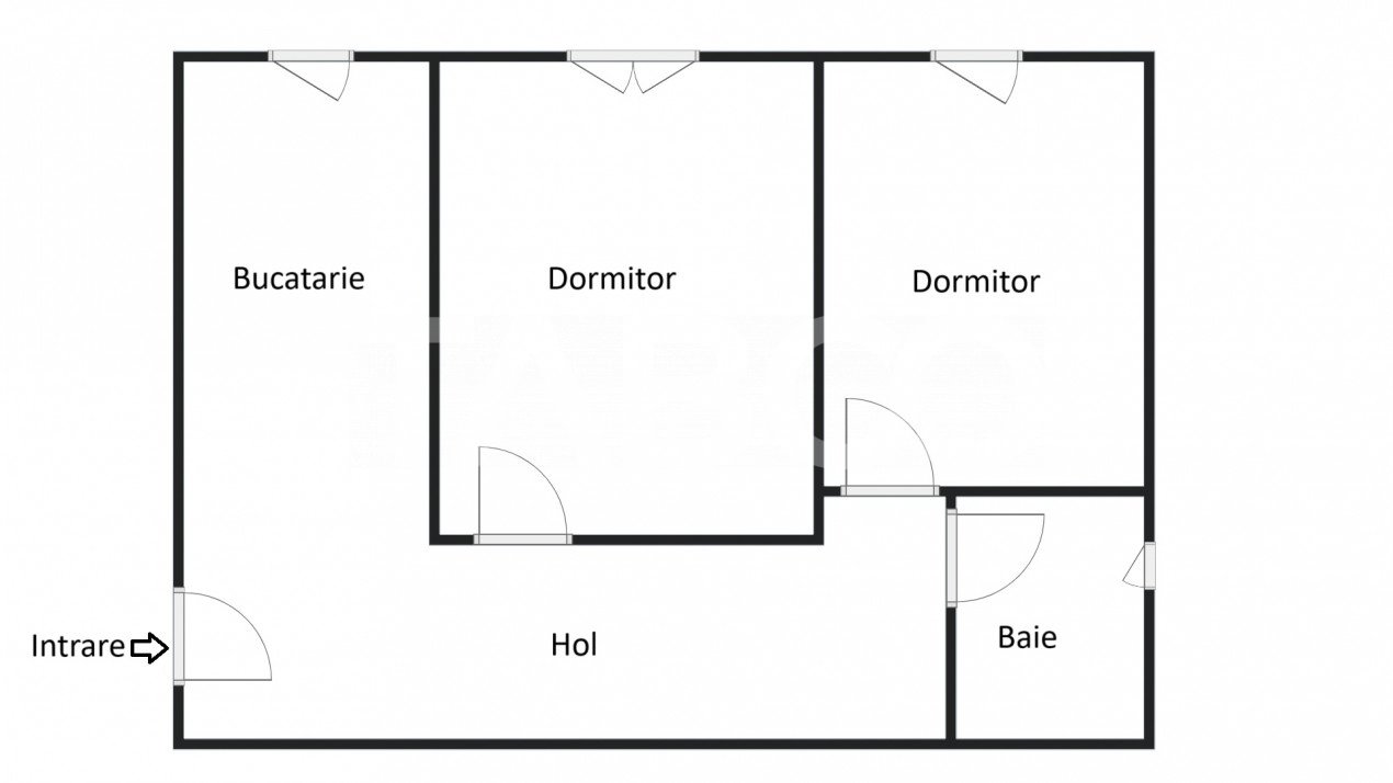Apartament decomandat 2 camere 36 mp utili Vasile Aaron