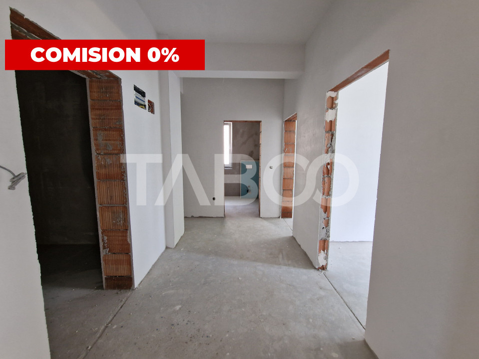 Apartament decomandat 2 camere 63 mpu 2 balcoane zona Rahovei Sibiu