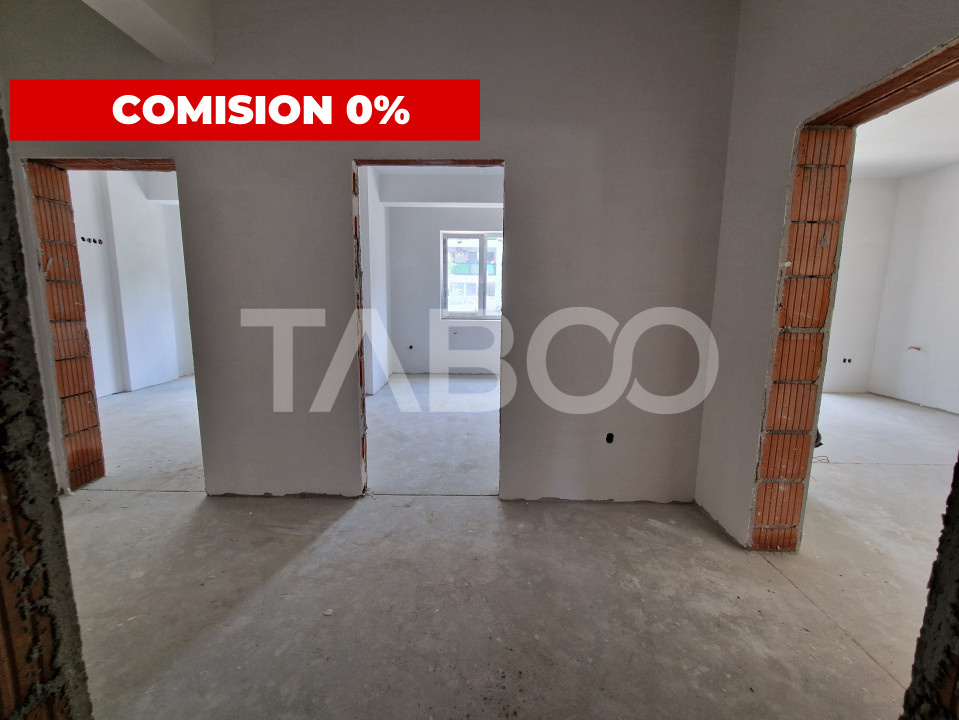 Apartament decomandat 2 camere 63 mpu 2 balcoane zona Rahovei Sibiu