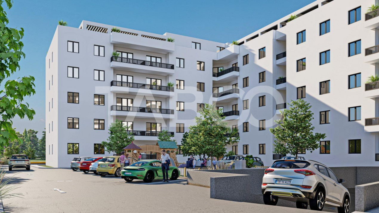 Apartament decomandat 2 camere 64 mpu 2 balcoane 12 mp Rahovei Sibiu