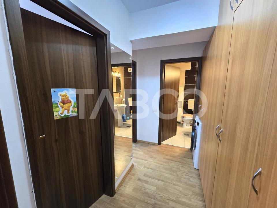 Apartament decomandat 2 camere mobilat etaj 3 cu lift Turnisor Sibiu