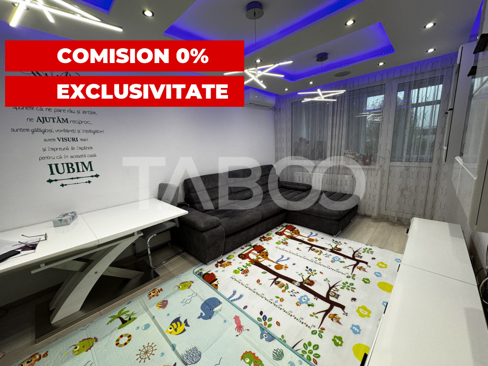 Apartament decomandat 3 camere 2 bai 73 mp balcon Mihai Viteazul Sibiu