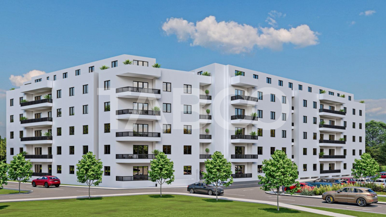 Apartament decomandat 3 camere 2 bai 83 mpu 2 balcoane Sibiu Rahovei