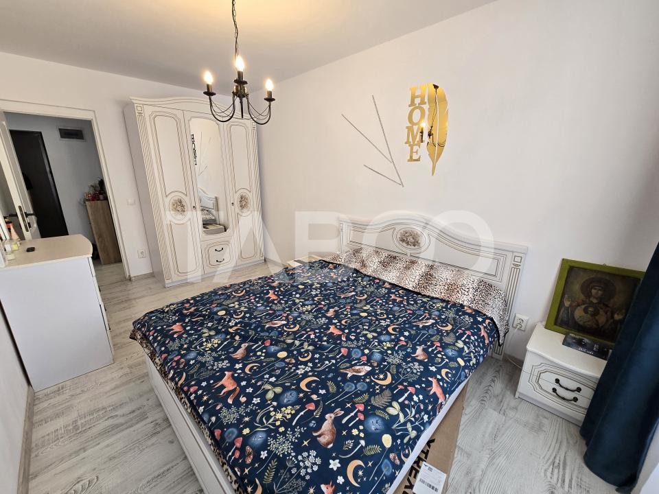 Apartament decomandat 3 camere 2 bai balcon lift City Residence Sibiu