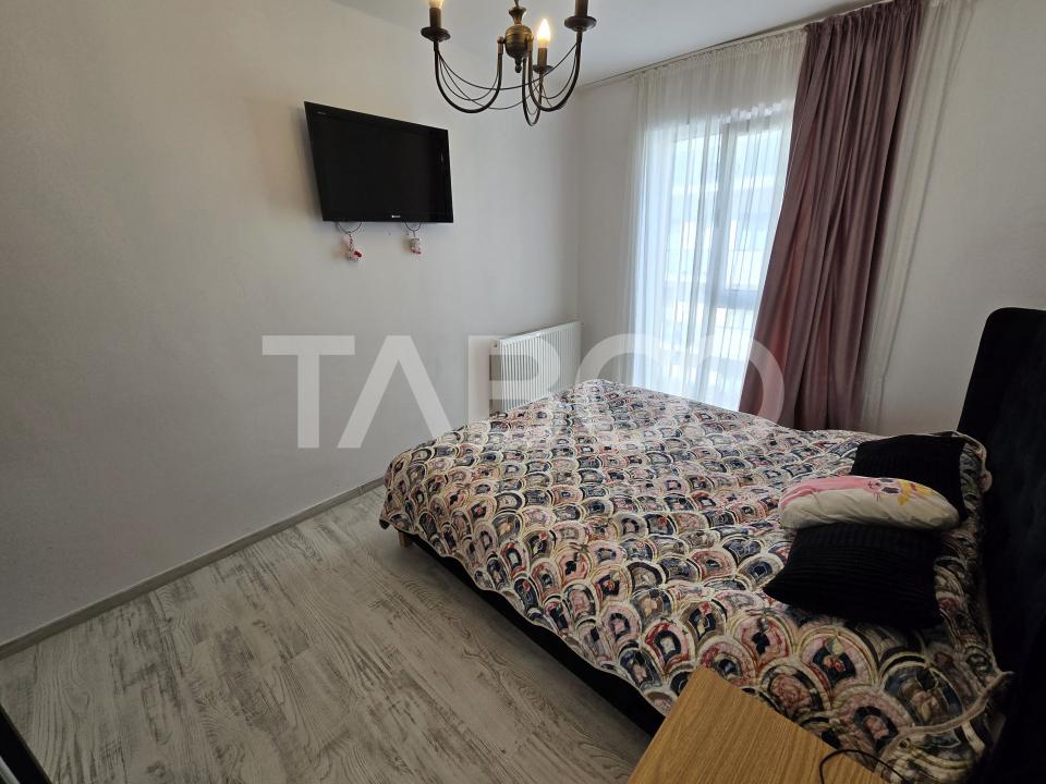 Apartament decomandat 3 camere 2 bai balcon lift City Residence Sibiu