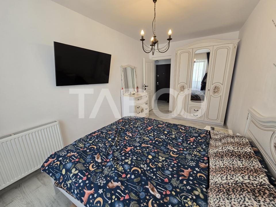 Apartament decomandat 3 camere 2 bai balcon lift City Residence Sibiu