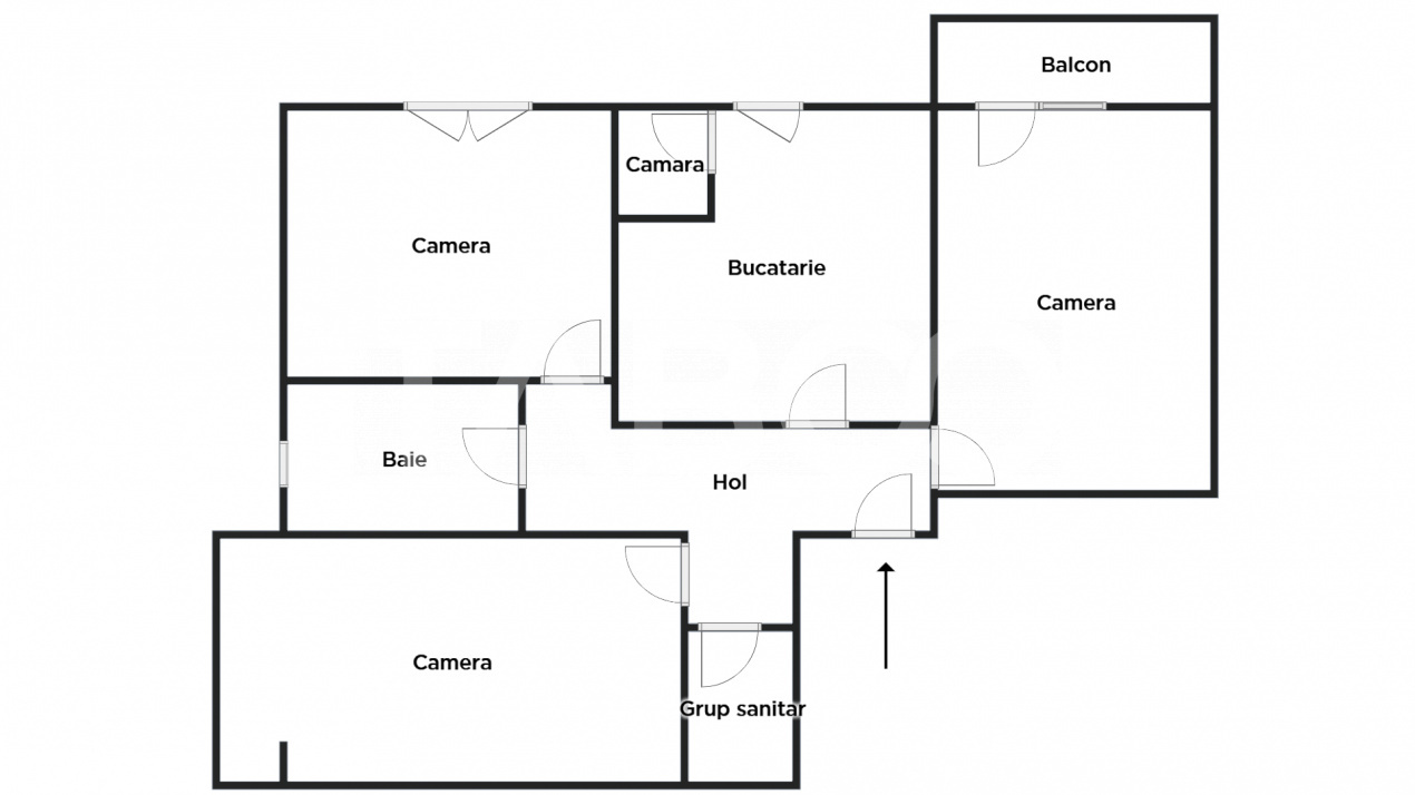 Apartament decomandat 3 camere 2 bai Semaforului Vasile Aaron