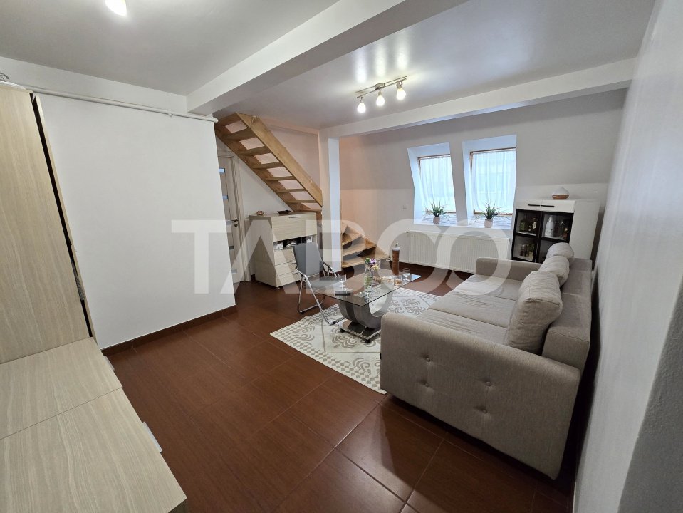 Apartament decomandat 3 camere 60 mpu 2 bai mobilat Vasile Aaron Sibiu