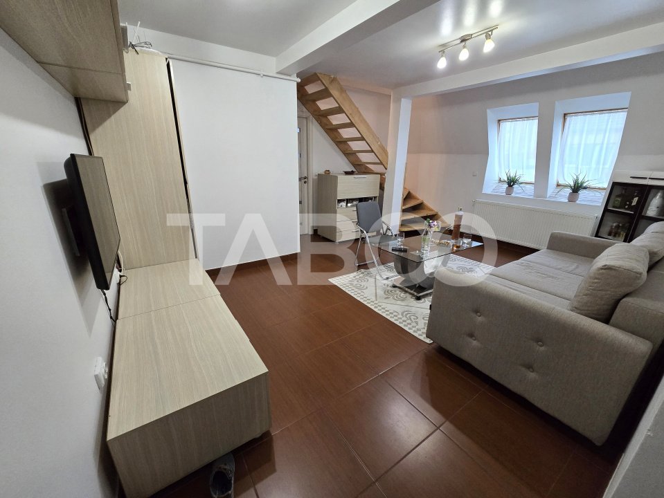 Apartament decomandat 3 camere 60 mpu 2 bai mobilat Vasile Aaron Sibiu