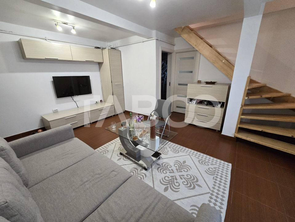 Apartament decomandat 3 camere 60 mpu 2 bai mobilat Vasile Aaron Sibiu in Sibiu - Oasa