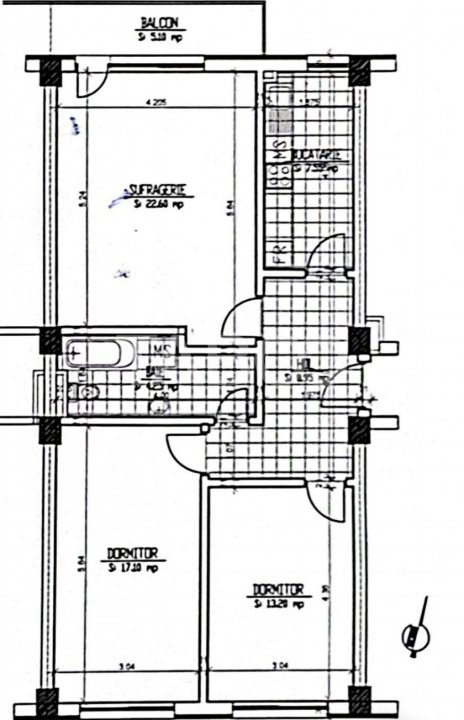 Apartament decomandat 3 camere balcon etaj 3 lift Mihai Viteazul Sibiu