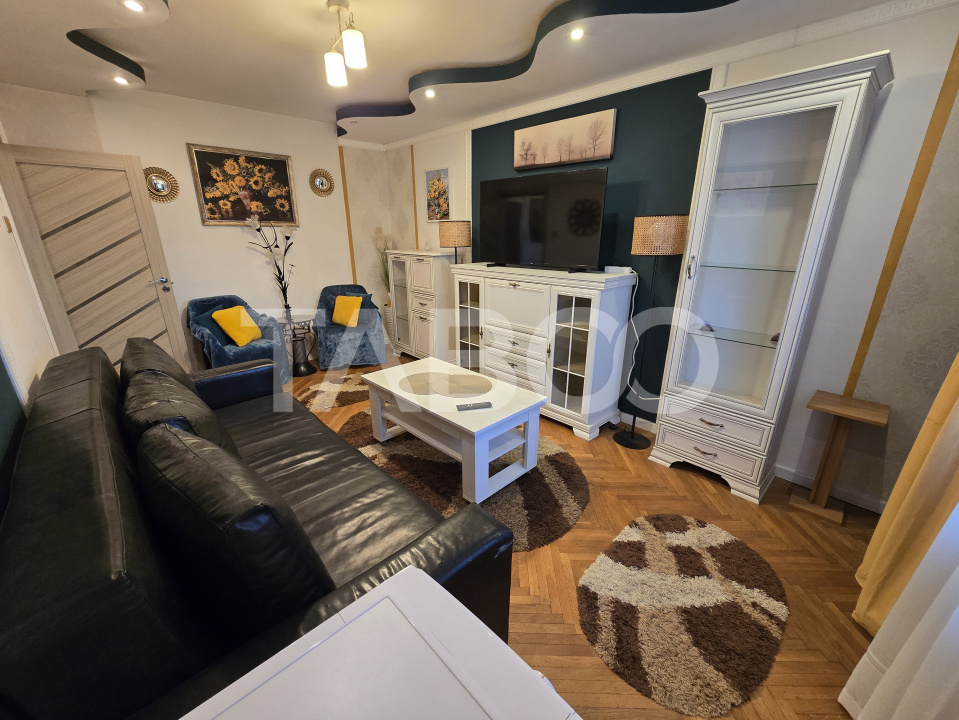 Apartament decomandat 3 camere balcon pivnita lift Vasile Aaron Sibiu in Sibiu - Negoveanu
