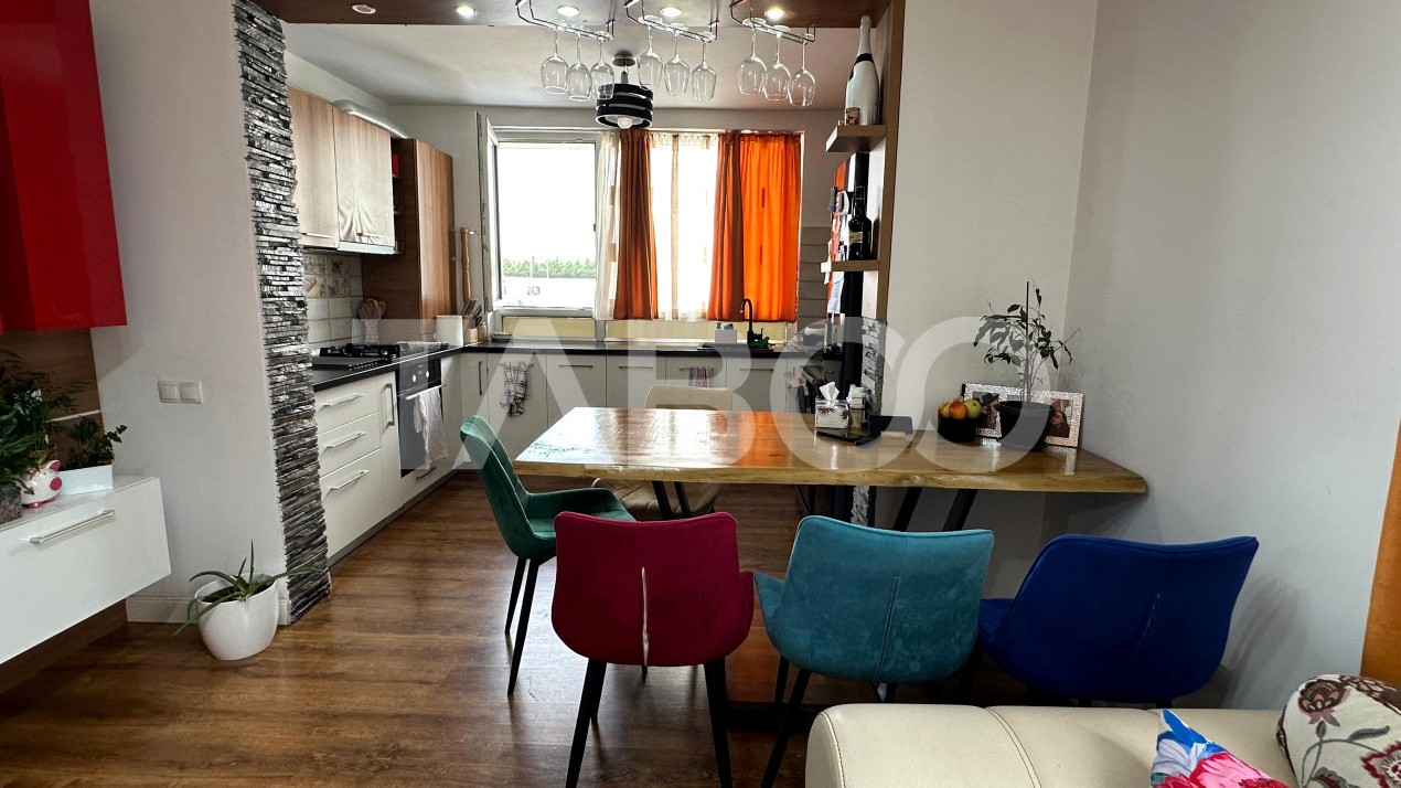 Apartament decomandat 3 camere mobilat utilat zona Arhitectilor Sibiu