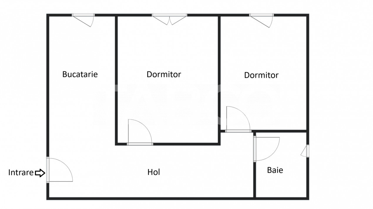 Apartament decomandat 36 mp utili 2 camere mobilat utilat Vasile Aaron