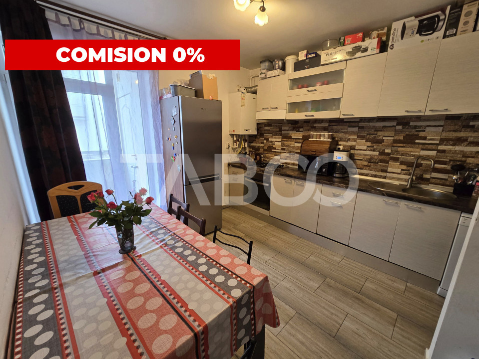 Apartament decomandat 4 camere 2 bai balcon parcare COMISION 0  in Sibiu - Tudor Vladimirescu