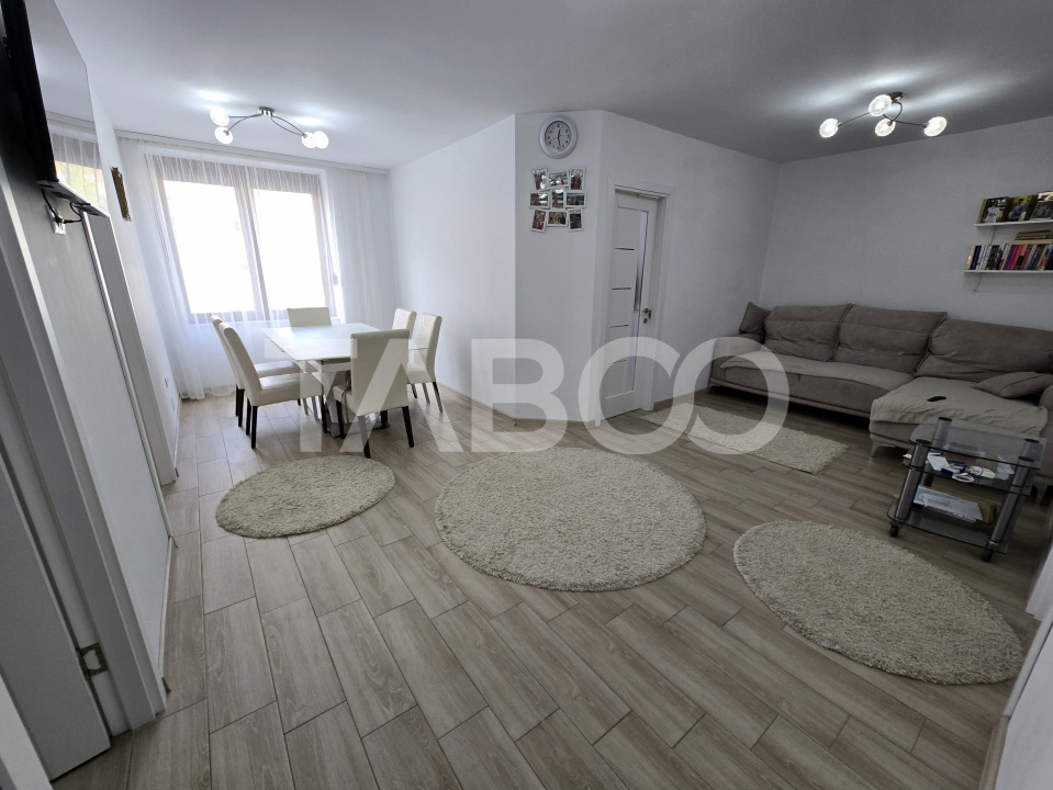 Apartament decomandat 66 utili 3 camere pivnita Turnisor Sibiu
