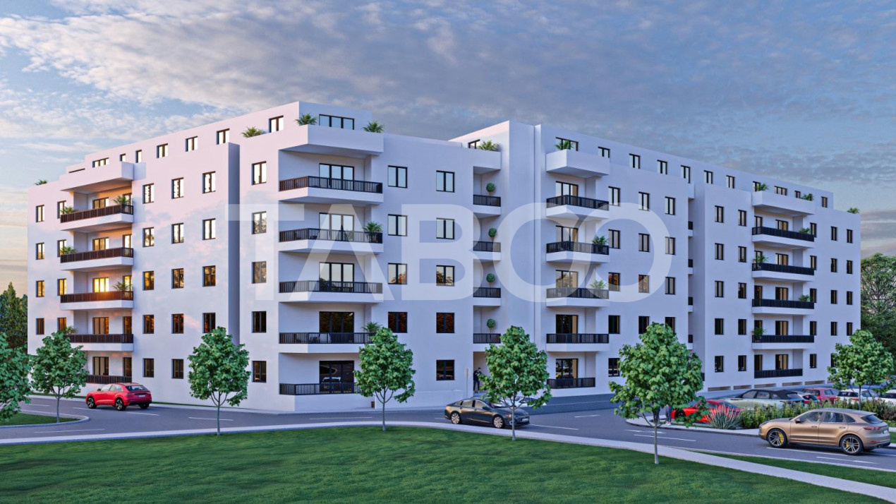 Apartament decomandat cu 2 camere 64 mpu 2 balcoane Rahovei Sibiu