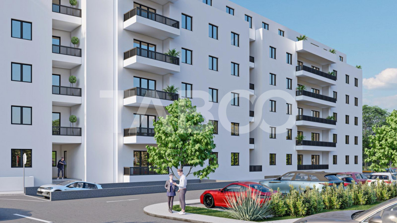 Apartament decomandat cu 2 camere 64 mpu 2 balcoane Rahovei Sibiu