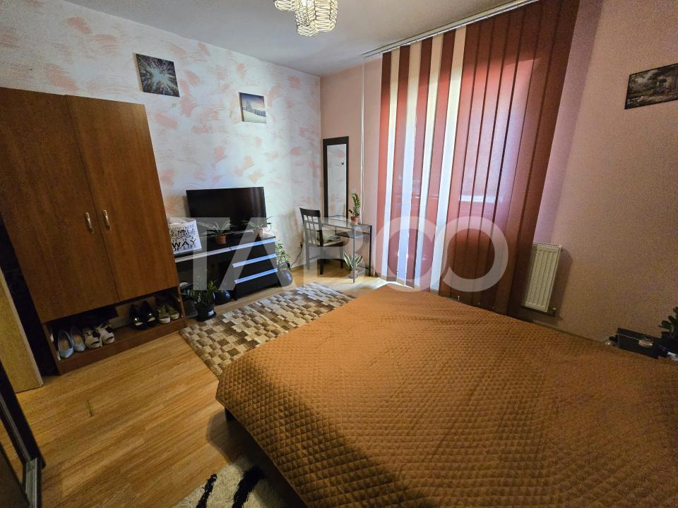Apartament decomandat de vanzare 2 camere 64 mpu balcon Selimbar Sibiu
