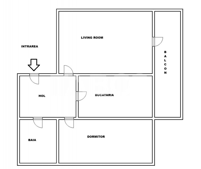 Apartament decomandat de vanzare 2 camere balcon Arhitectilor