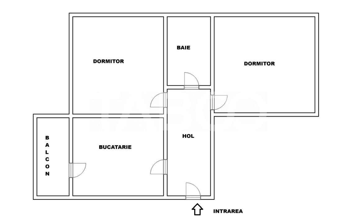 Apartament decomandat de vanzare 2 camere balcon Arhitectilor