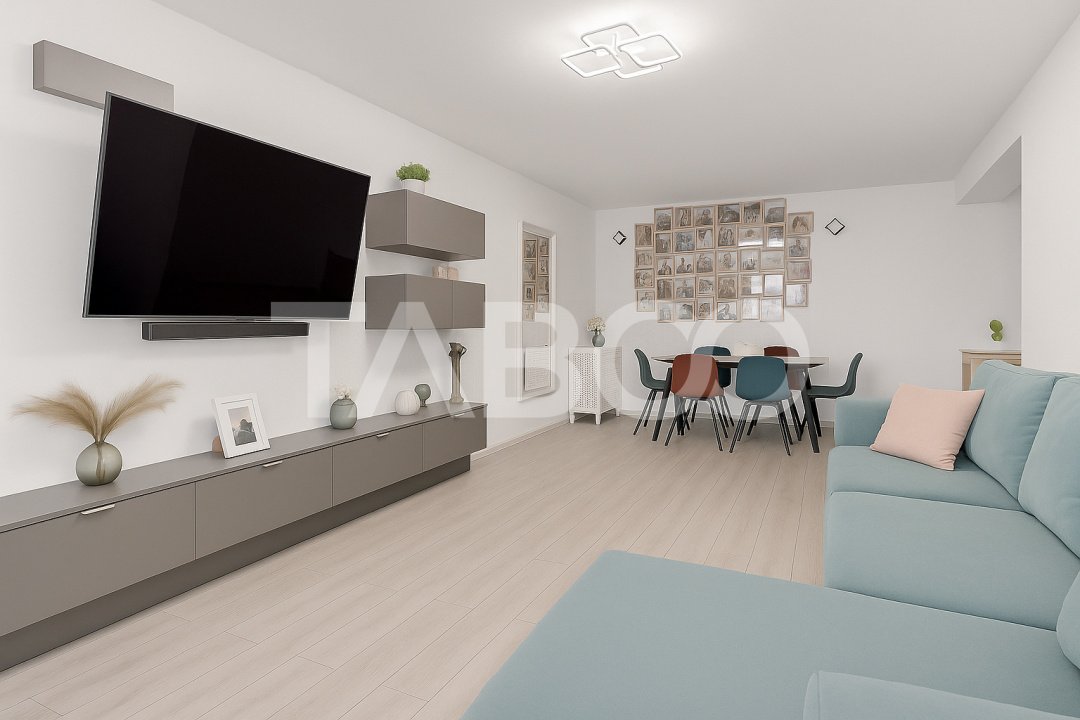 Apartament decomandat de vanzare 3 camere balcon Selimbar Exela in Sibiu - Ana Aslan