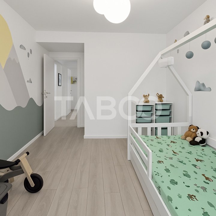 Apartament decomandat de vanzare 3 camere balcon Selimbar Exela