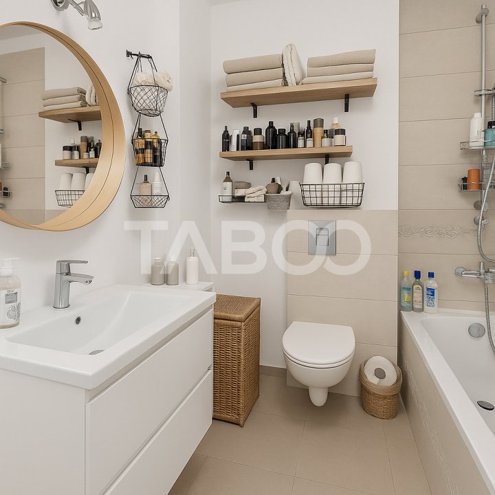 Apartament decomandat de vanzare 3 camere balcon Selimbar Exela