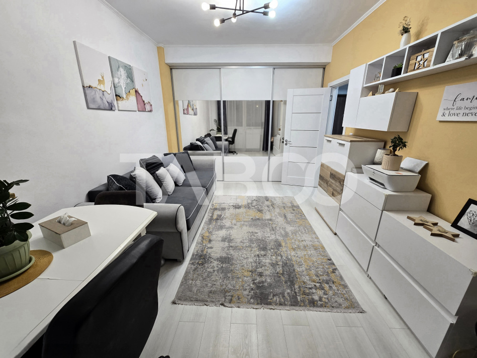 Apartament decomandat de vanzare 51 mpu 2 camere balcon Turnisor Sibiu