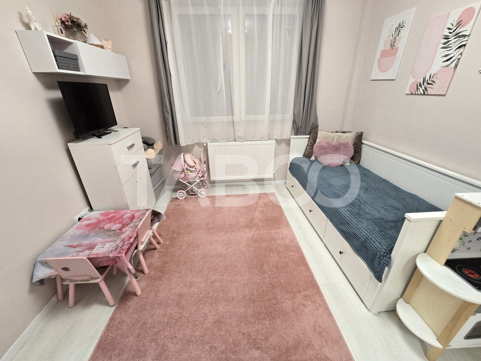 Apartament decomandat de vanzare 51 mpu 2 camere balcon Turnisor Sibiu