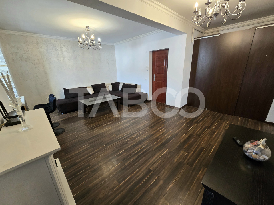 Apartament decomandat de vanzare cu 3 camere mobilat in Turnisor Sibiu