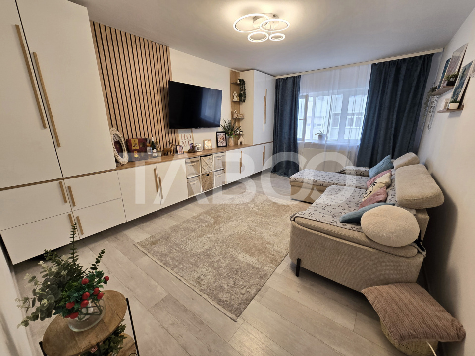 Apartament decomandat de vanzare mobilat pivnita Vasile Aaron Sibiu 
