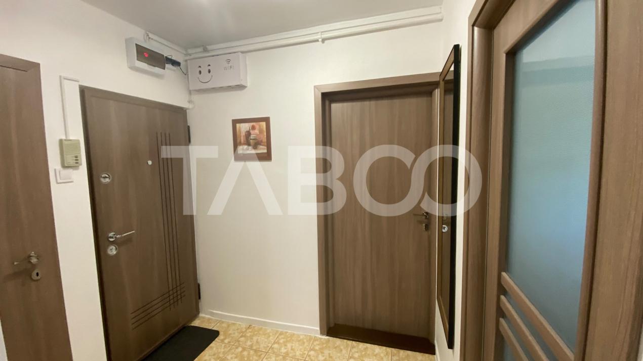 Apartament decomandat mobilat utilat 3 camere 56 mpu balcon 3 mp