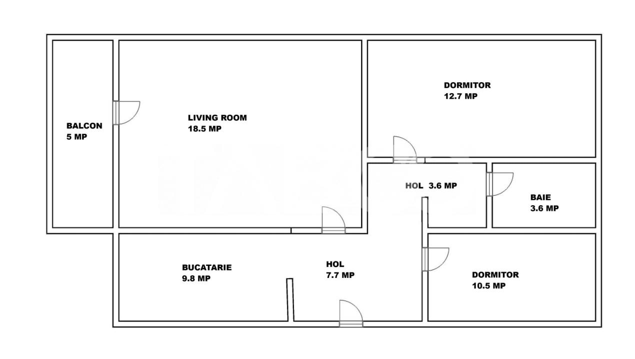 Apartament decomandat vanzare3 camere 66 mpu pivnita Mihai Viteazul