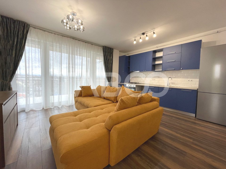 Apartament etaj 1 cu 3 camere 2 bai terasa boxa si parcare subterana in Sibiu - Afinelor