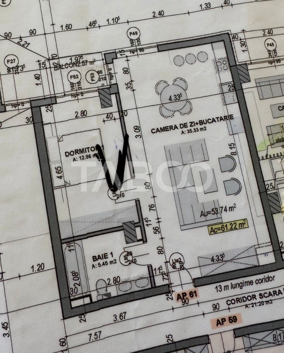 Apartament etaj intermediar la cheie premium balcon parcare privata 