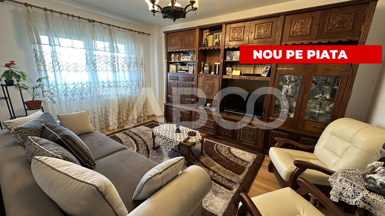 Apartament in bloc cu lift 4 camere 2 bai pivnita Mihai Viteazul Sibiu