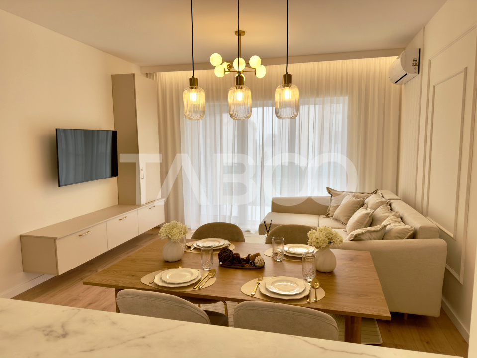 Apartament intabulat 2 camere - finisaje de Lux - cu terasa si parcare