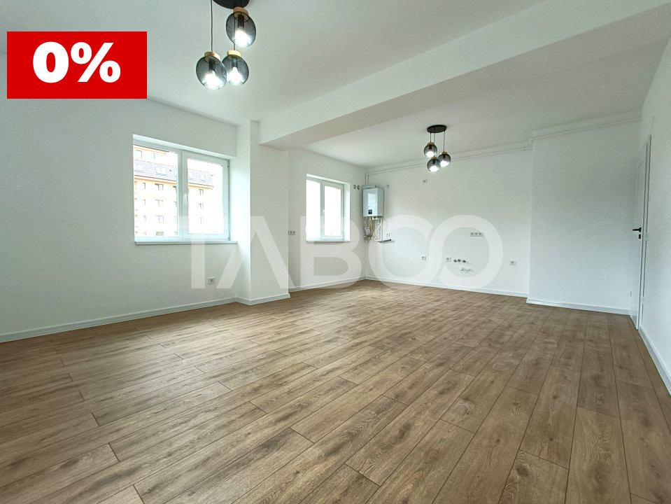Apartament intabulat cu 3 camere 2 bai balcon - incalzire in pardosea in Sibiu - Calea Surii Mici
